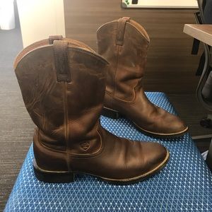 Ariat Brand Cowgirl Boots Full Grain Leather